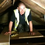 working in the loft