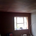 plastering the new bedrooms