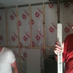 insulating the new stud wall